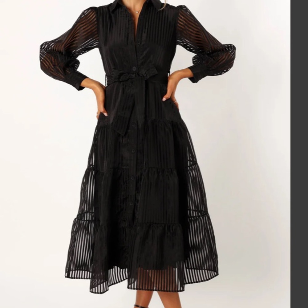 NWT Black Petal and Pup midi dress